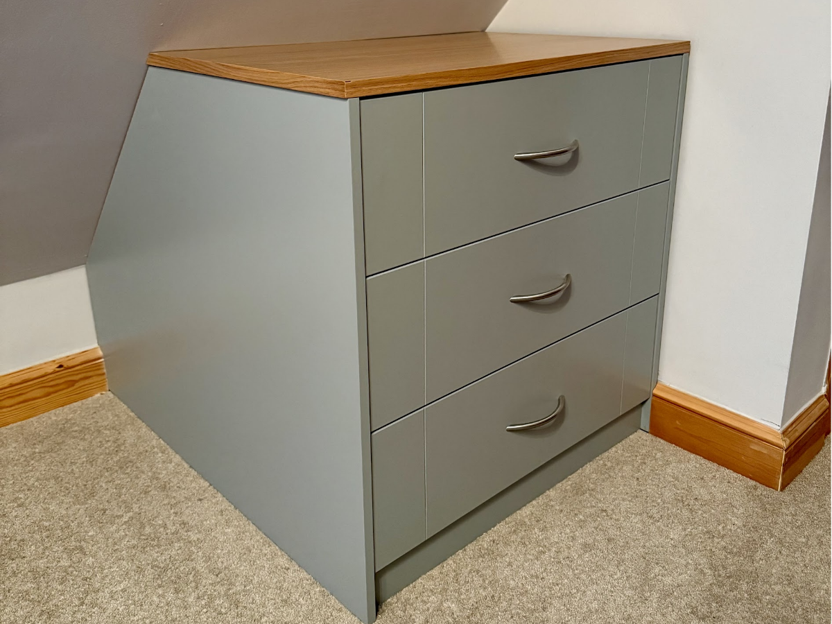 Bespoke Furniture Manufacturing project by Red Kite Furniture, Bespoke Furniture Manufacturing Fitted Chest of Drawers 01